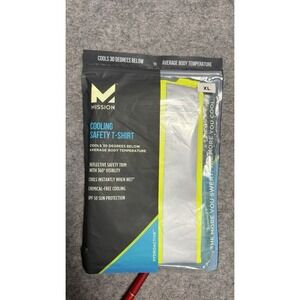 MISSION Men's Cooling Safety System T-Shirt Sz. XL NEW KS3-2022 Reflective COOLS